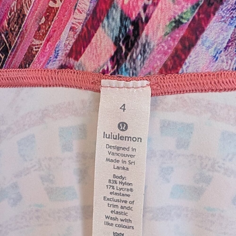 Lululemon Central St Martins Nulux Yoga Tights Sz 4 - Picture 4 of 4